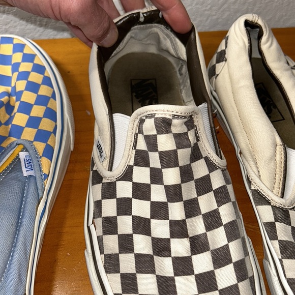 Two pair of vintage Vans Slip on Chekerboard shoes, men’s size US 11 - Picture 8 of 12